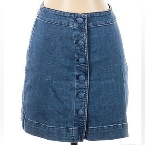 Madewell Jean button skirt